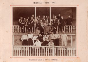 Tunbridge Wells and United Brussels, during a tour of Belgium, 1896 by English Photographer